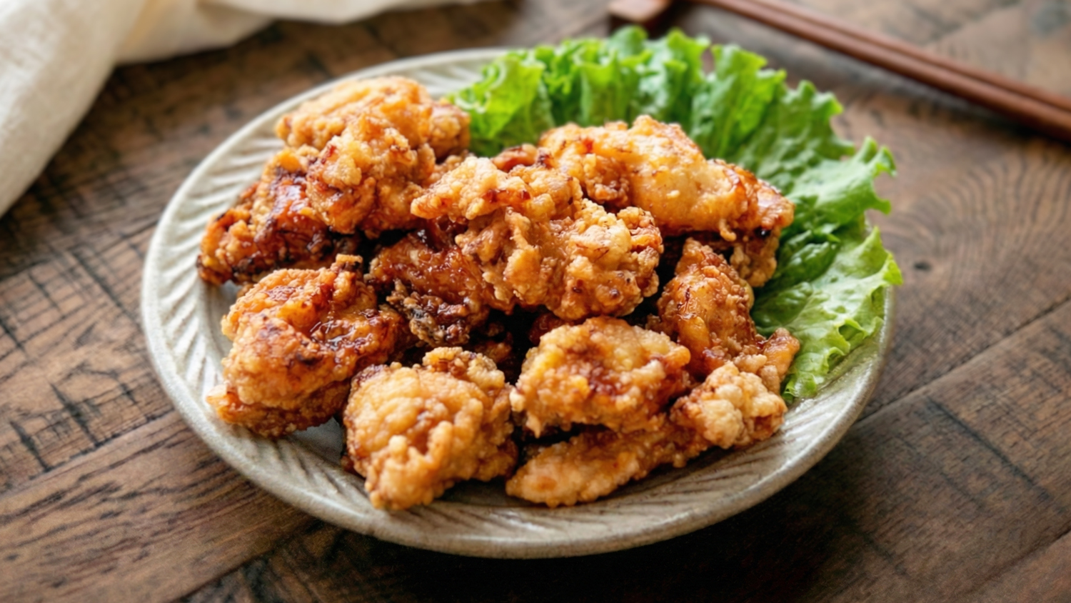 塩麹の鶏のから揚げ完成