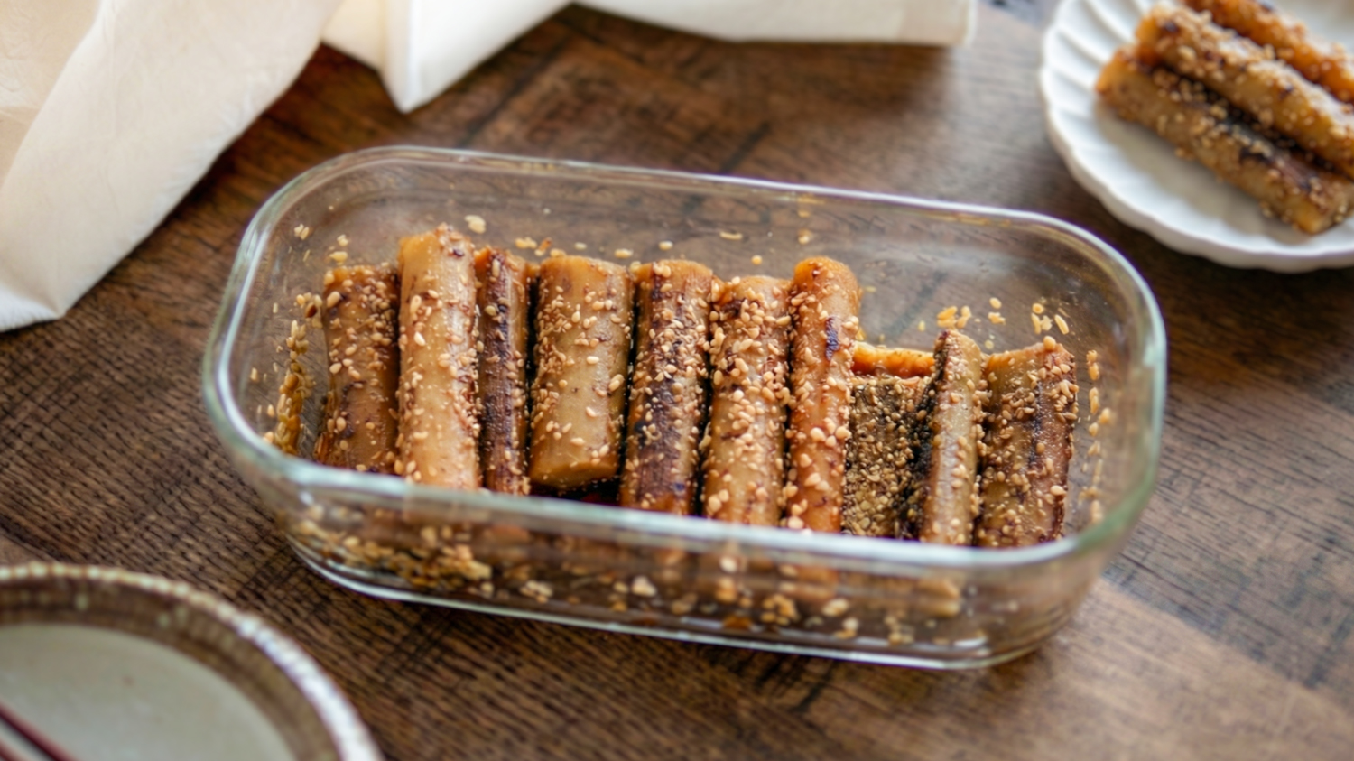 醤油麹のたたきごぼう