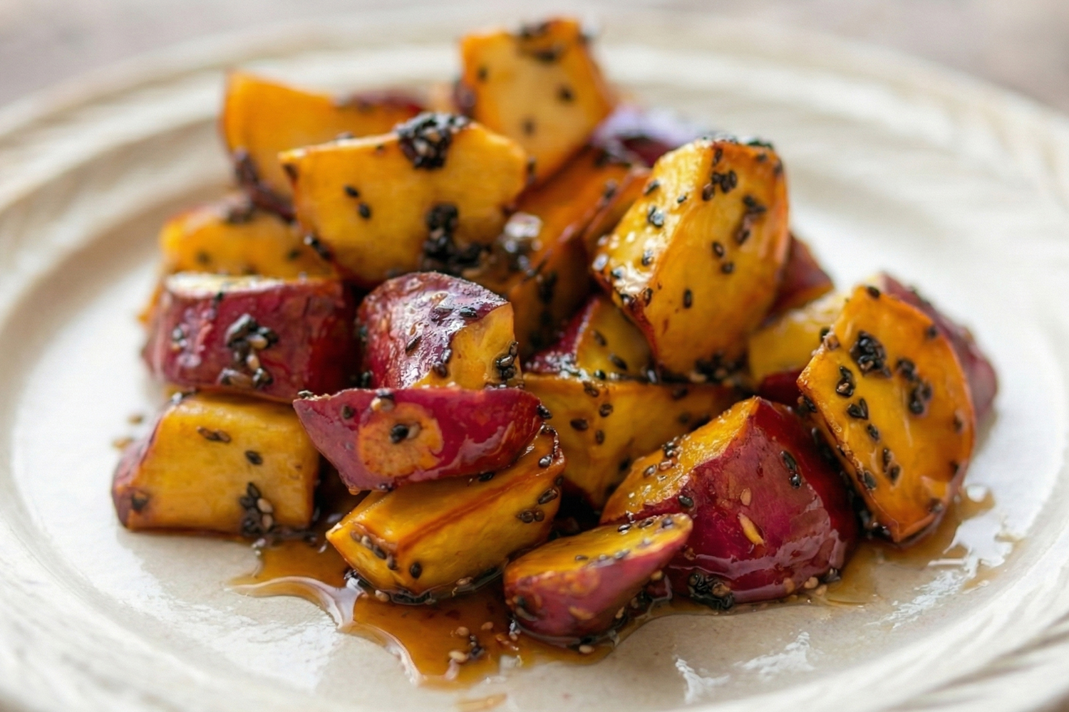 さつまいもでみりんの大学芋