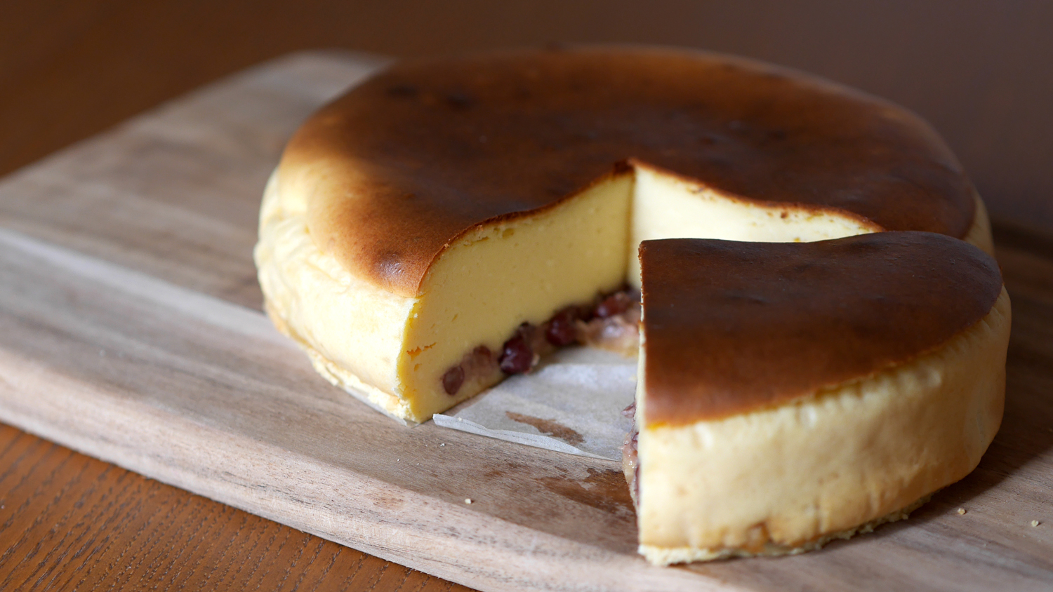 発酵あんこを使ったチーズケーキ