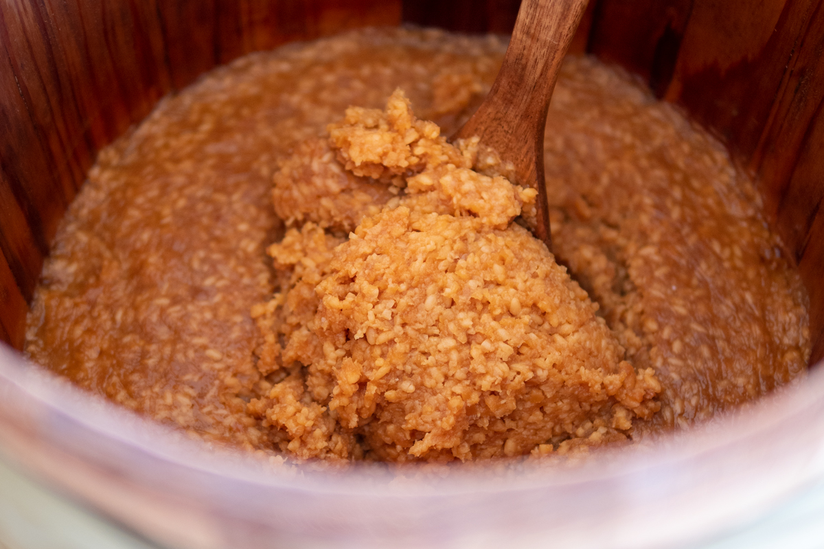 できあがりの米味噌