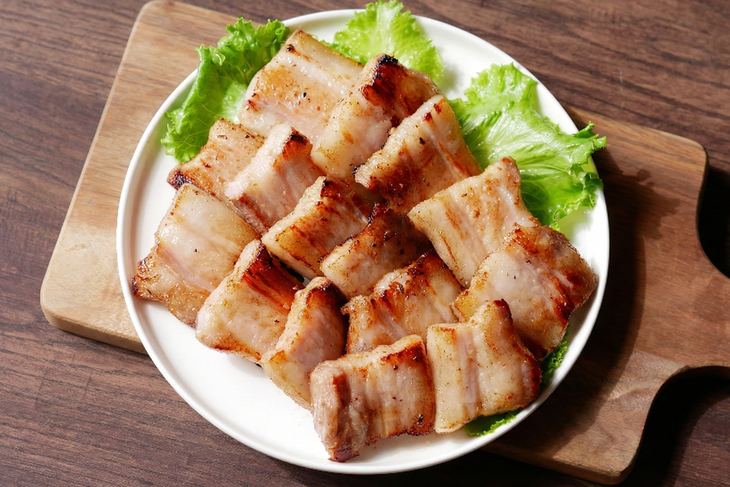 塩麹の豚バラソテーできあがり