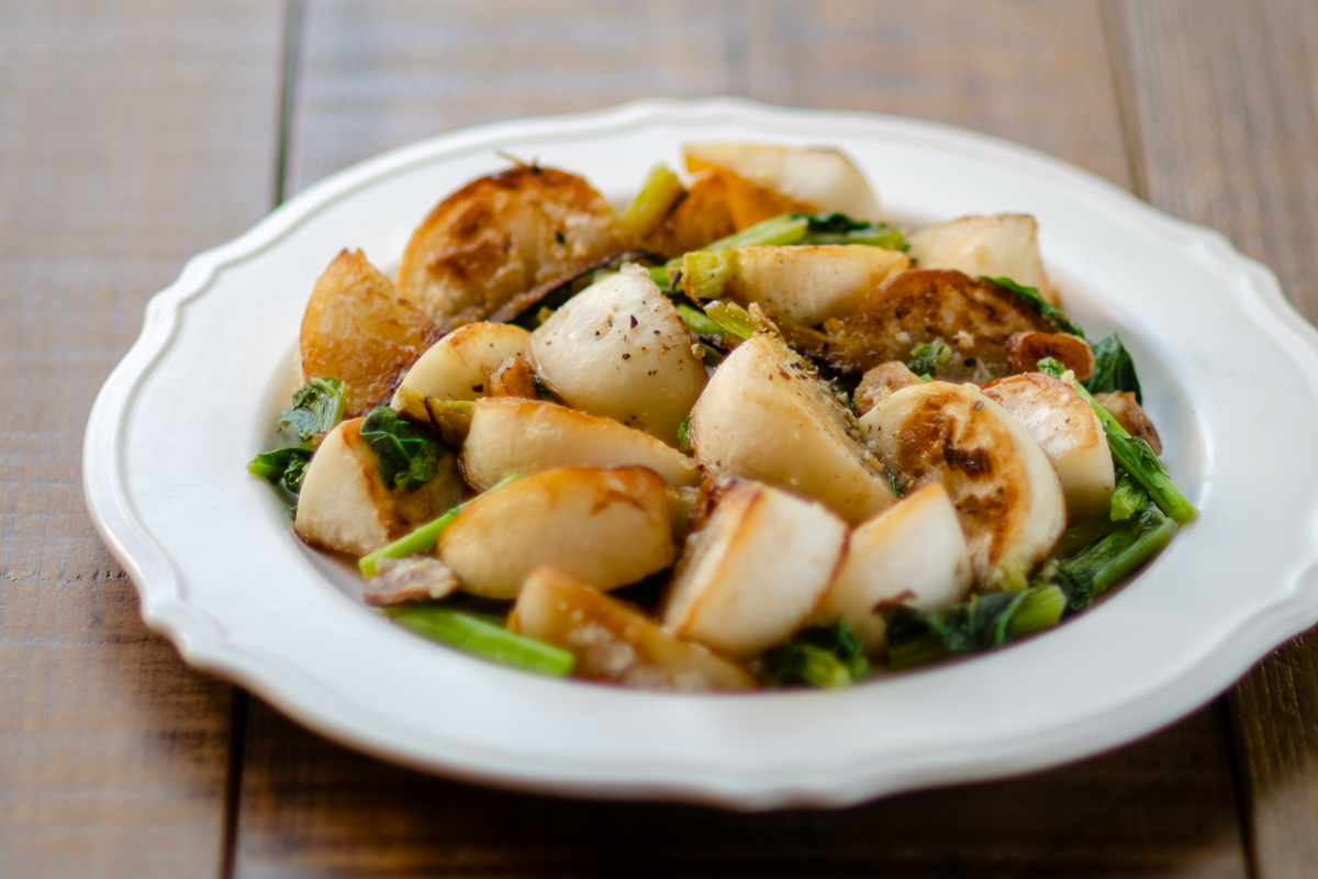 カブのガーリックグリル