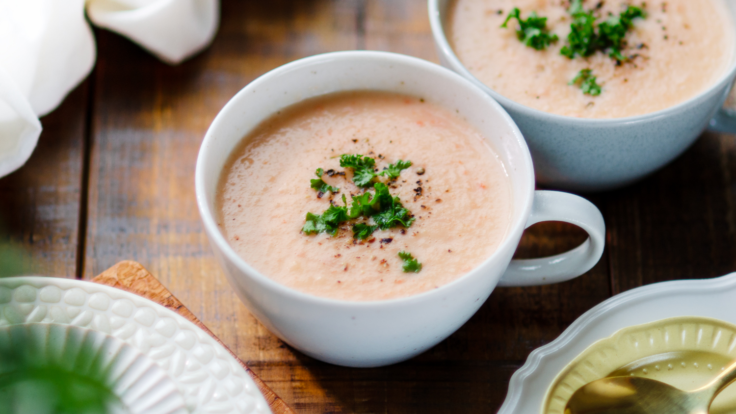 カブとニンジンのポタージュ
