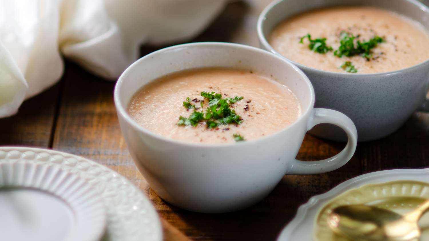 カブとニンジンのポタージュ