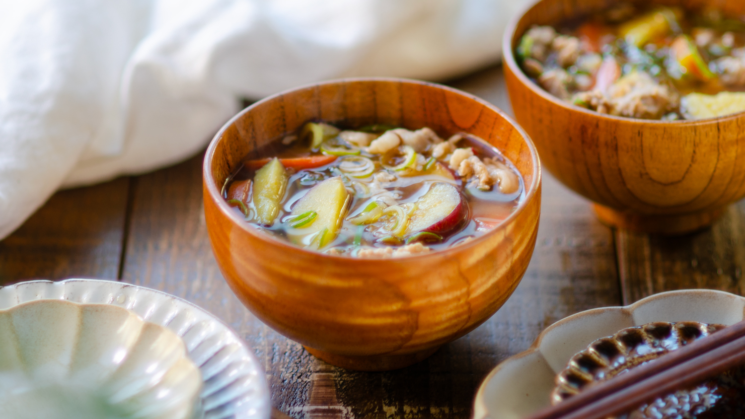 さつまいもの豚汁