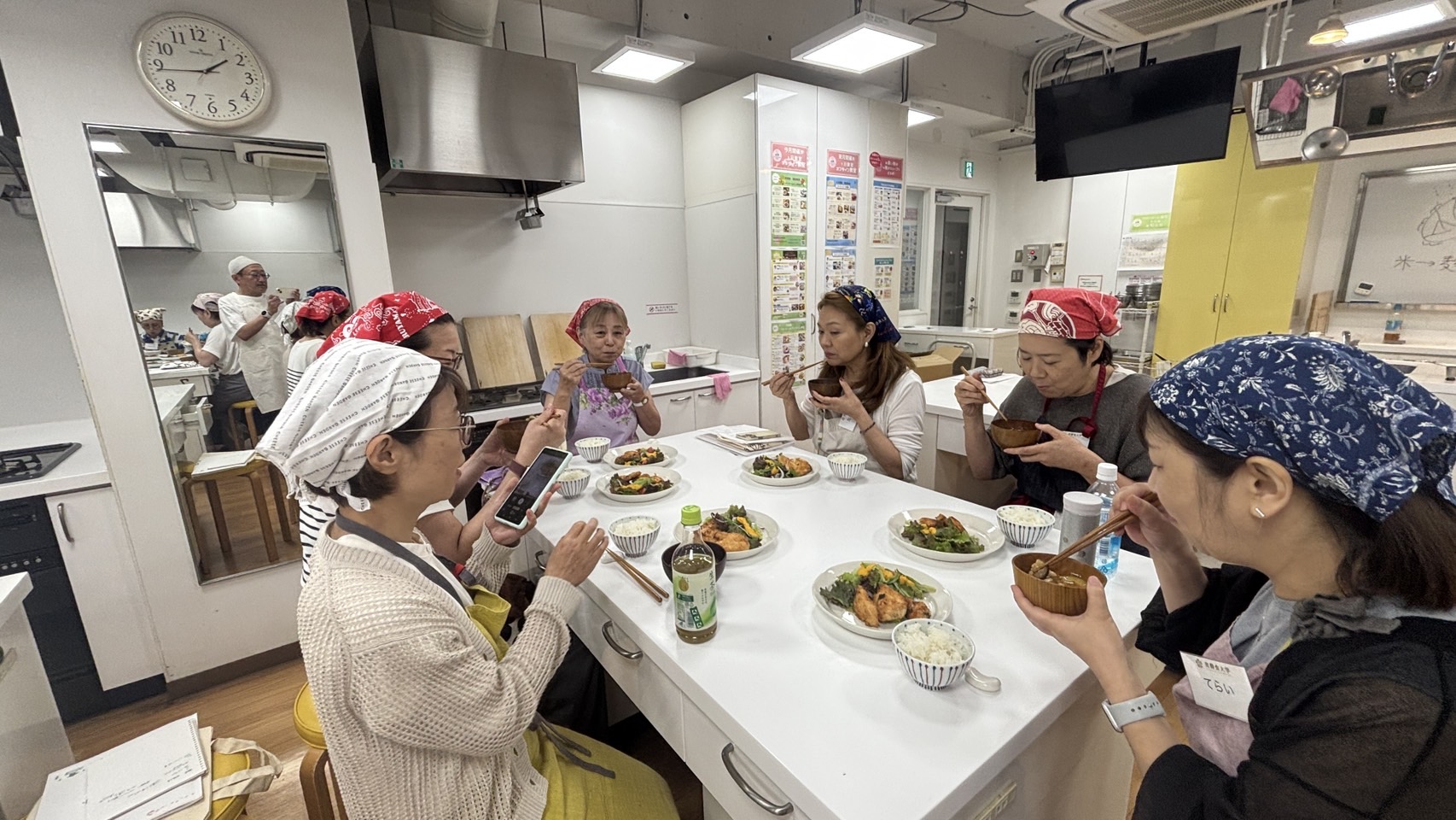 試食の様子